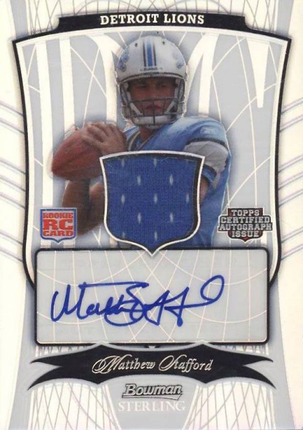 2009 Bowman Sterling Matthew Stafford #146 Football Card