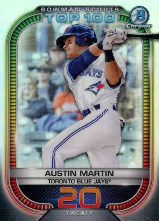 2021 Bowman Chrome Scouts' Top 100 Austin Martin #20 Baseball Card