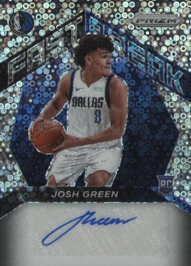 2020 Panini Prizm Fast Break Rookie Autographs Josh Green #FRJGR Basketball Card