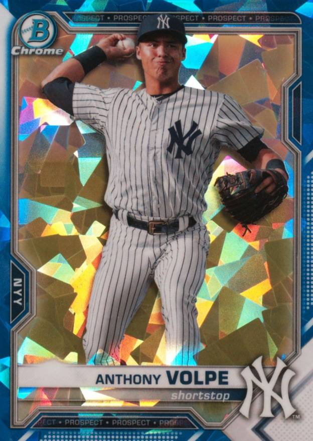 2021 Bowman Sapphire Edition Chrome Prospects Anthony Volpe #BCP85 Baseball Card