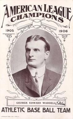 1906 Lincoln Publishing Philadelphia A's Rube Waddell # Baseball Card