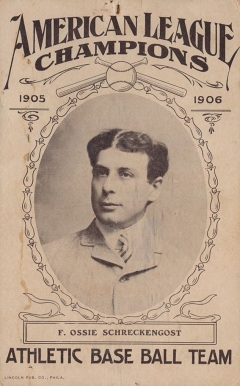 1906 Lincoln Publishing Philadelphia A's Ossee Schreckengost # Baseball Card