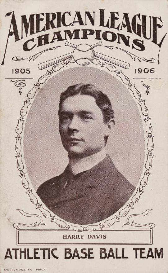 1906 Lincoln Publishing Philadelphia A's Harry Davis # Baseball Card