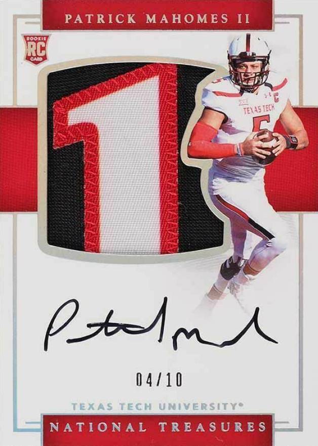 2017 Panini National Treasures Collegiate Patrick Mahomes II #119 Football Card