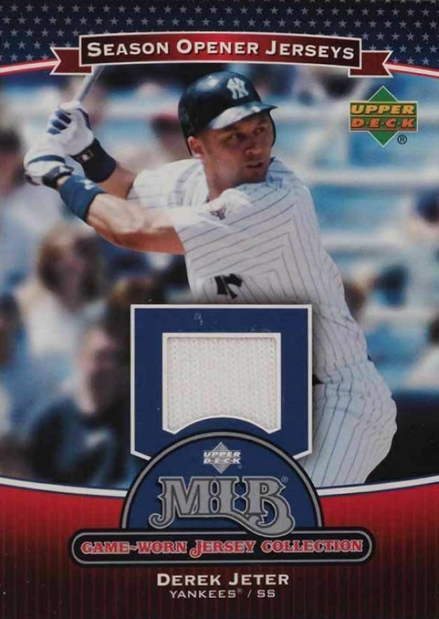 2005 Upper Deck Season Opener MLB Game-Worn Jersey Collection Derek Jeter #OD-DJ Baseball Card