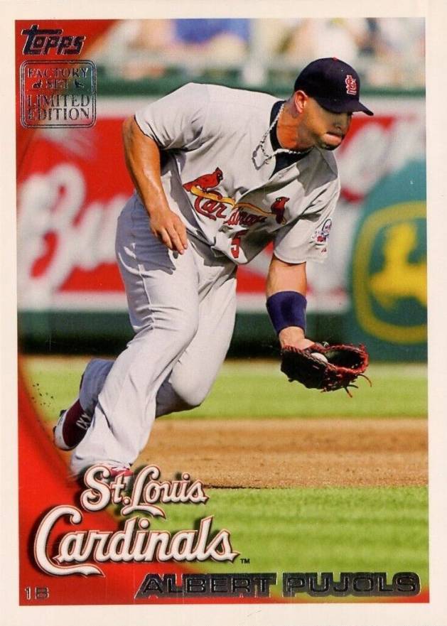 2010 Topps Factory Set Retail Bonus Albert Pujols #RS5 Baseball Card