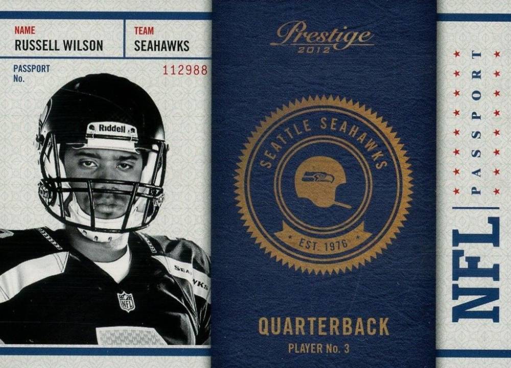 2012 Panini Prestige NFL Passport  Russell Wilson #31 Football Card