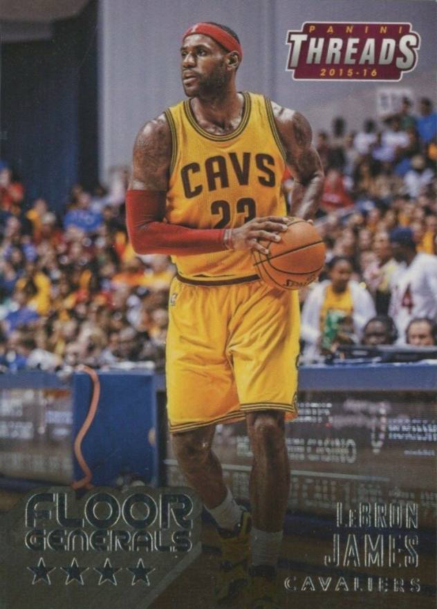 2015 Panini Threads Floor Generals LeBron James #2 Basketball Card