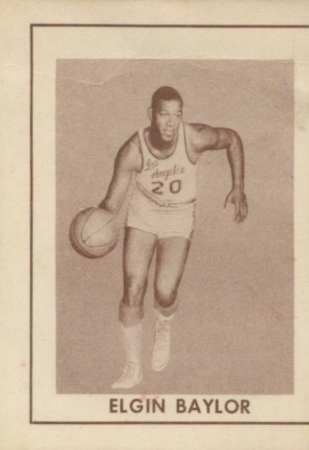 1961 Lakers Bell Brand Elgin Baylor #1 Basketball Card