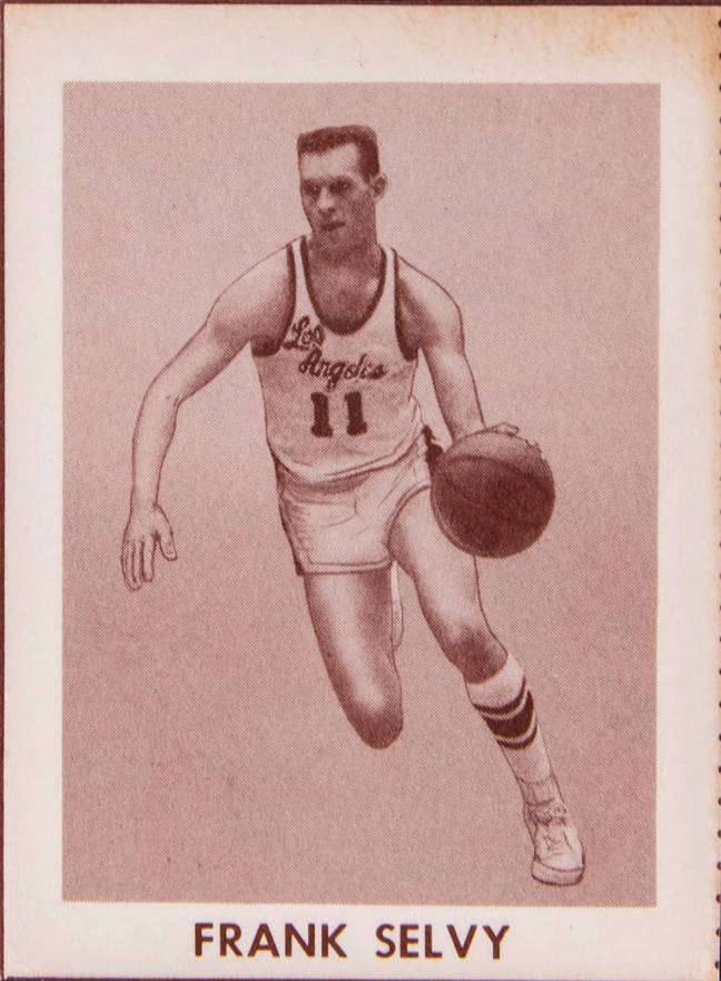 1961 Lakers Bell Brand Frank Selvy # Basketball Card