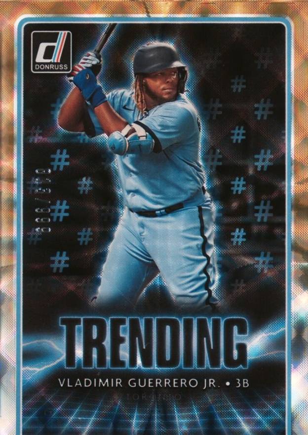 2021 Panini Donruss Trending Vladimir Guerrero Jr. #TR3 Baseball Card