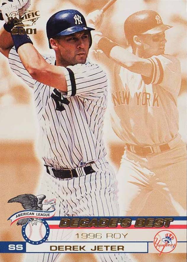 2001 Pacific A.L. Decade's Best Derek Jeter #10 Baseball Card