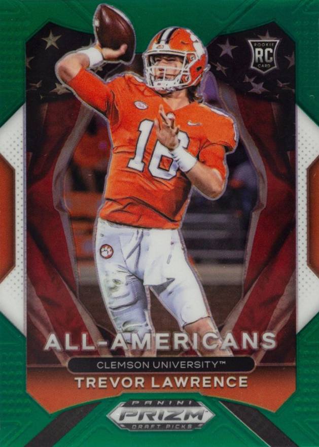 2021 Panini Prizm Draft Picks Trevor Lawrence #181 Football Card