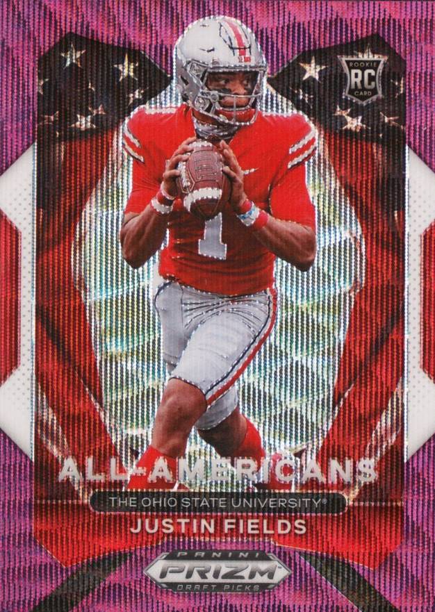 2021 Panini Prizm Draft Picks Justin Fields #192 Football Card