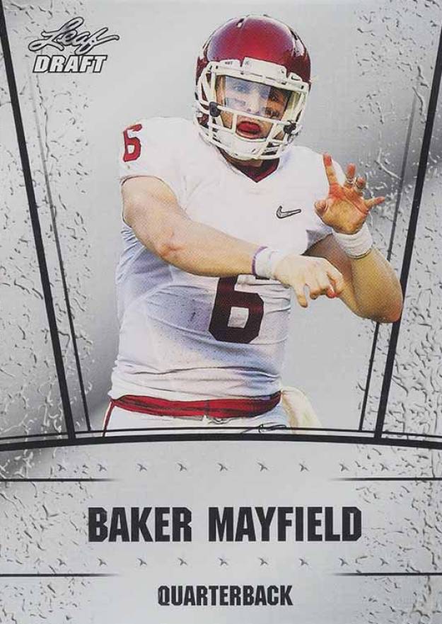 2018 Leaf Special Release Draft Silver Baker Mayfield #DS-01 Football Card