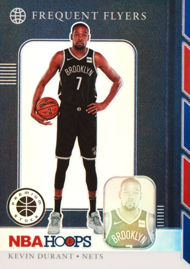 2019 Panini Hoops Premium Stock Frequent Flyers Kevin Durant #1 Basketball Card