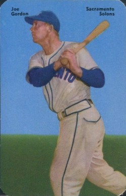 1952 Mother's Cookies Joe Gordon #19 Baseball Card