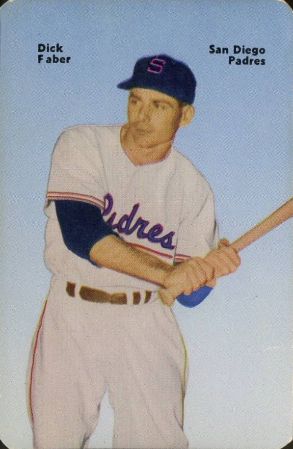 1952 Mother's Cookies Dick Faber #28 Baseball Card