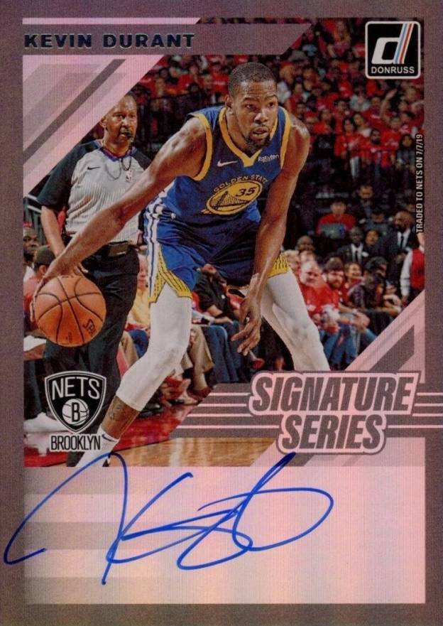 2019 Panini Donruss Signature Series Kevin Durant #KDR Basketball Card