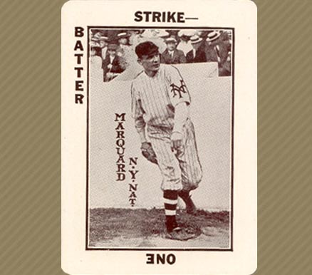 1913 Tom Barker Game Rube Marquard # Baseball Card