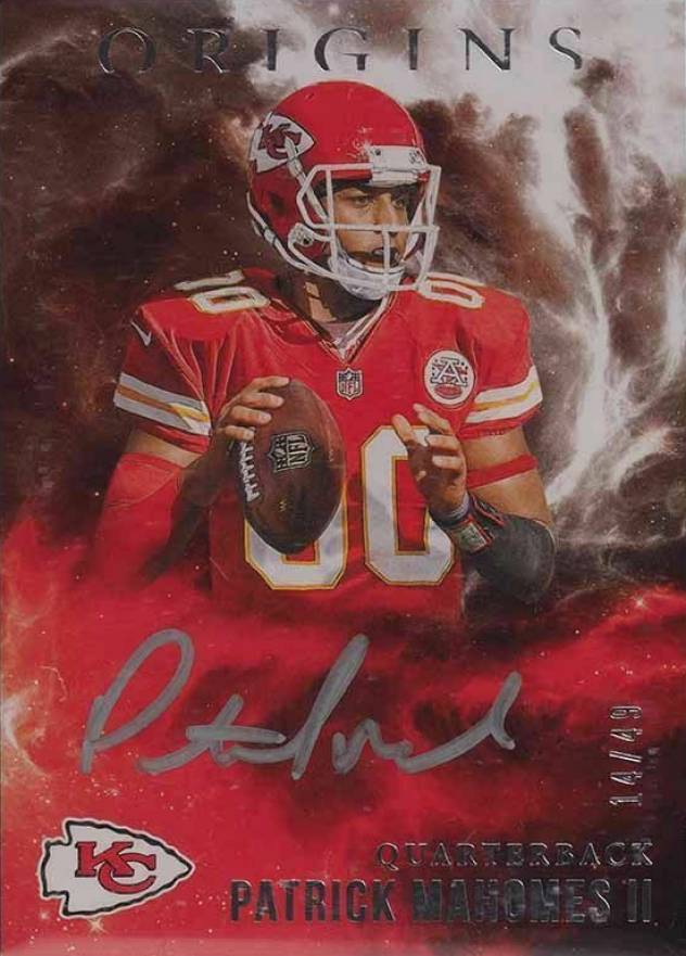 2017 Panini Origins Origins Autographs Patrick Mahomes II #OAPM Football Card