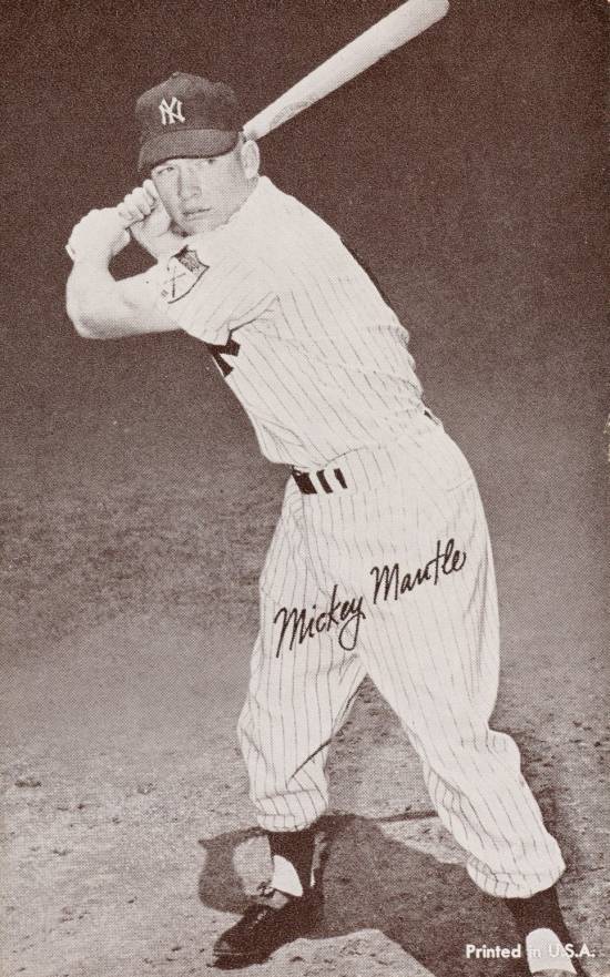 1947 Exhibits 1947-66 Mickey Mantle # Baseball Card