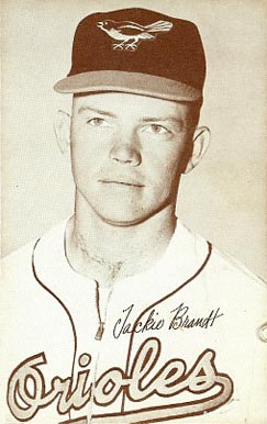 1947 Exhibits 1947-66 Jackie Brandt # Baseball Card