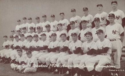 1947 Exhibits 1947-66 Yankees Team 1956 # Baseball Card