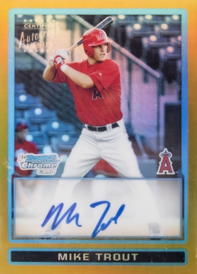 2009 Bowman Chrome Draft Picks & Prospects Mike Trout #BDPP89 Baseball Card