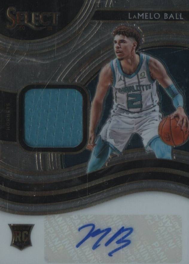 2020 Panini Select Rookie Jersey Autographs LaMelo Ball #BAL Basketball Card