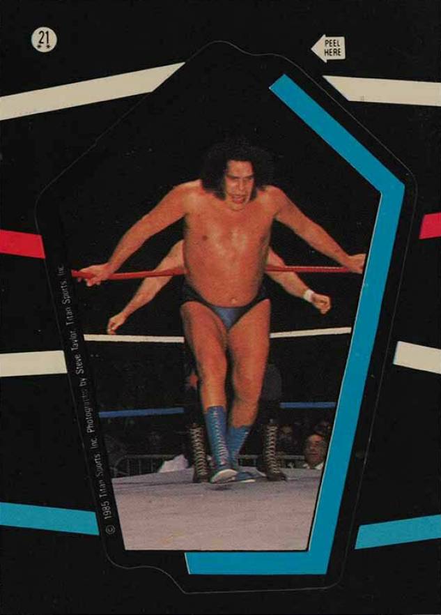 1985 Topps WWF Stickers Andre the Giant #21 Other Sports Card