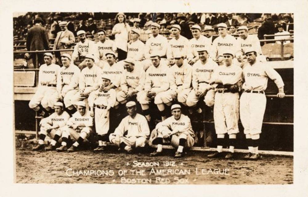 1900 Postcards & Trade 1912 Boston Red Sox Champions of the AM. LG # Baseball Card