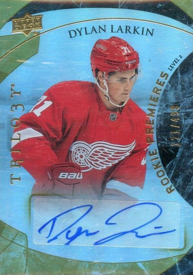 2015 Upper Deck Trilogy Dylan Larkin #153 Hockey Card