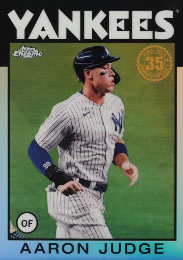 2021 Topps Chrome 1986 Topps Baseball Aaron Judge #86BC1 Baseball Card