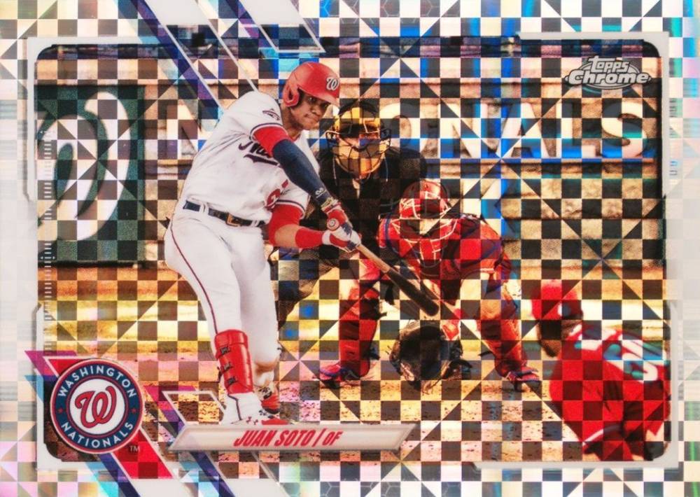 2021 Topps Chrome Juan Soto #150 Baseball Card