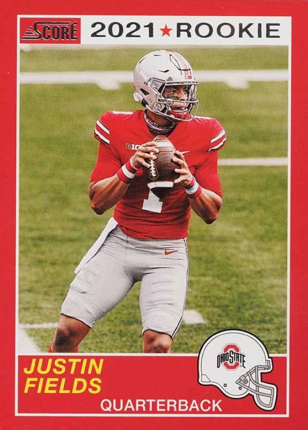 2021 Panini Chronicles Draft Picks Justin Fields #59 Football Card