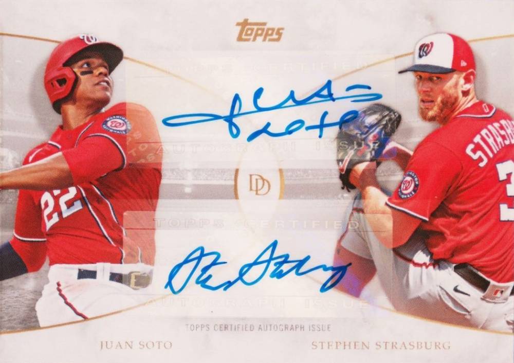 2021 Topps on Demand Dynamic Duals Juan Soto/Stephen Strasburg #7-A Baseball Card