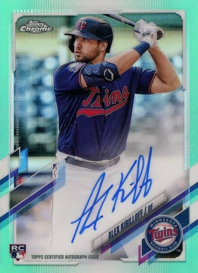 2021 Topps Chrome Rookie Autographs Alex Kirilloff #RAAK Baseball Card