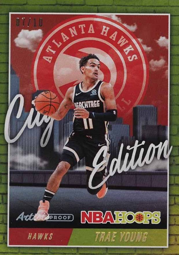 2020 Panini Hoops City Edition Trae Young #1 Basketball Card