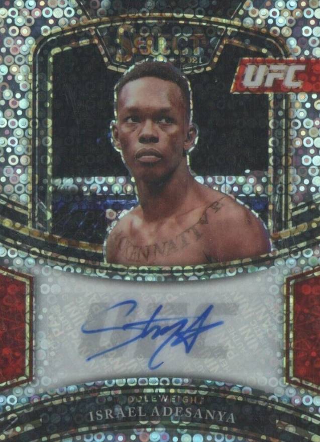 2021 Panini Select UFC Signatures Israel Adesanya #IAD Other Sports Card