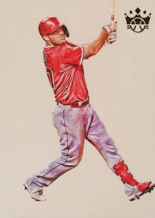 2021 Panini Diamond Kings Blank Slate Mike Trout #9 Baseball Card