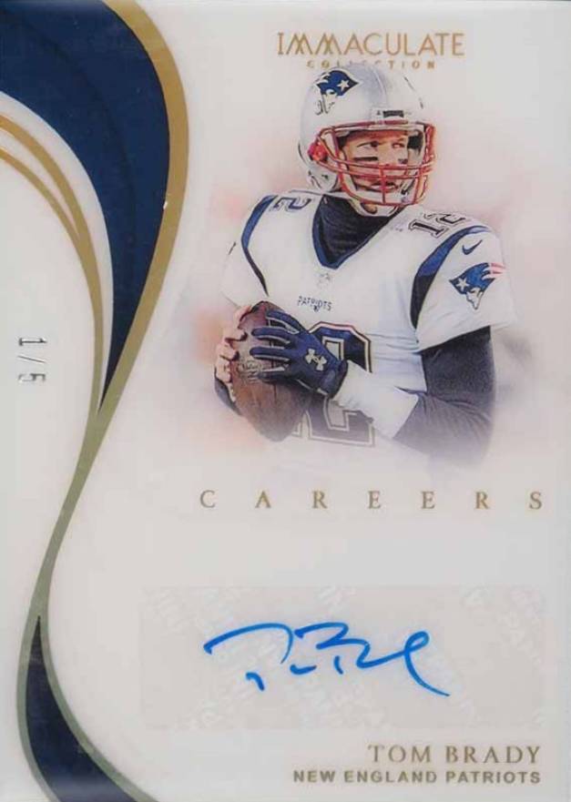 2019 Panini Immaculate Collection Immaculate Careers Autographs Tom Brady #ICATB Football Card