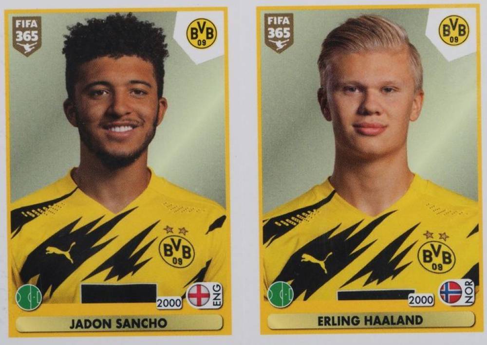 2020 Panini FIFA 365 Erling Haaland/Jadon Sancho #181 Soccer Card