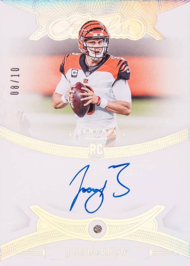 2020 Panini Flawless Rookie Gems Signatures Joe Burrow #RGSJBU Football Card