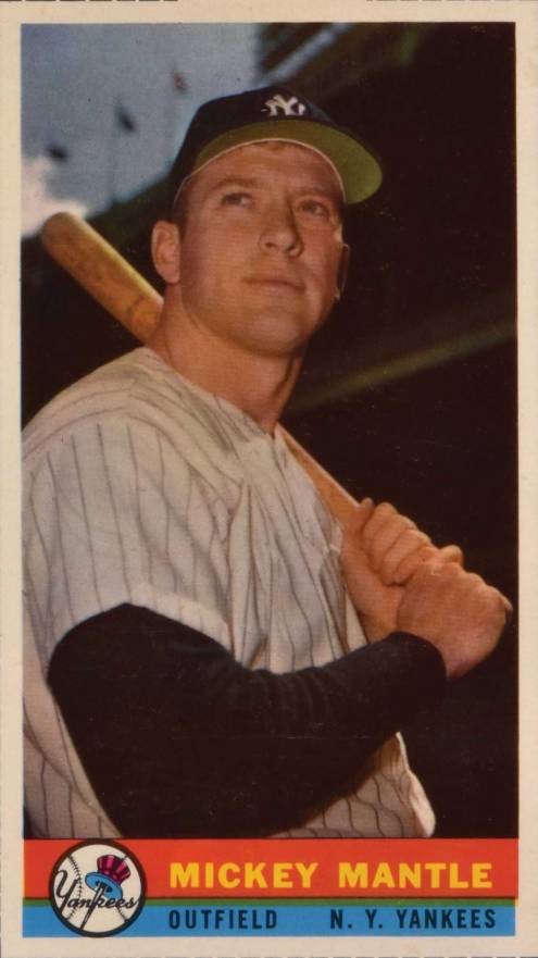 1959 Bazooka Hand Cut Mickey Mantle # Baseball Card