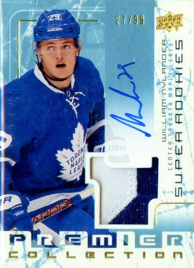 2016 Upper Deck Premier 2003-04 Tribute Rookie Autograph Patch William Nylander #WN Hockey Card