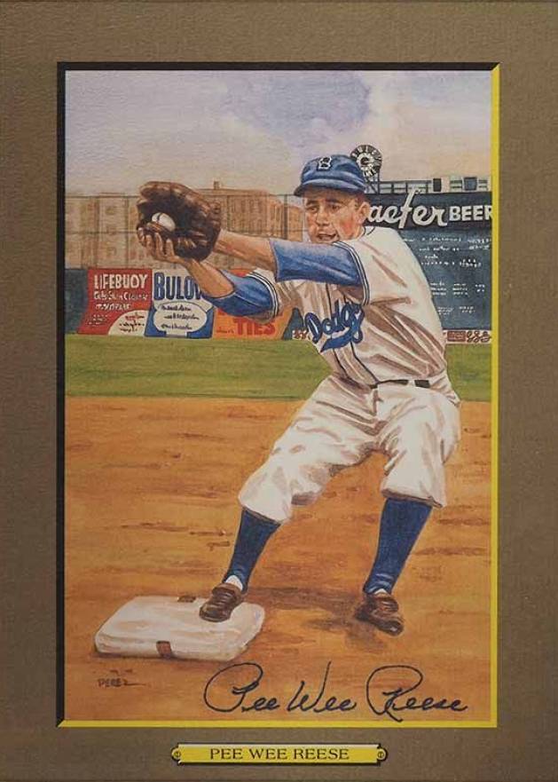 1988 Perez-Steele Great Moments Postcards Pee Wee Reese #26 Baseball Card