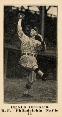 1916 Sporting News & Blank Beals Becker #12 Baseball Card