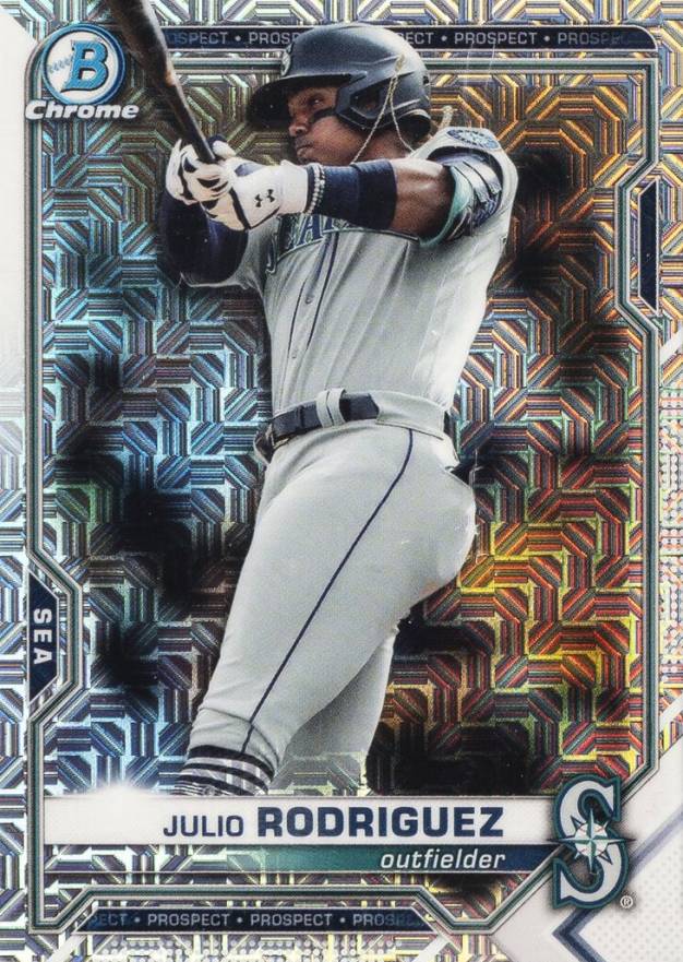 2021 Bowman Chrome Mega Box Julio Rodriguez #231 Baseball Card