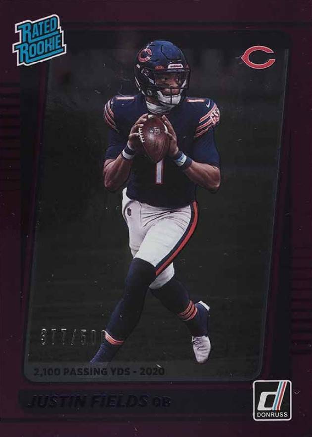 2021 Panini Donruss Justin Fields #253 Football Card